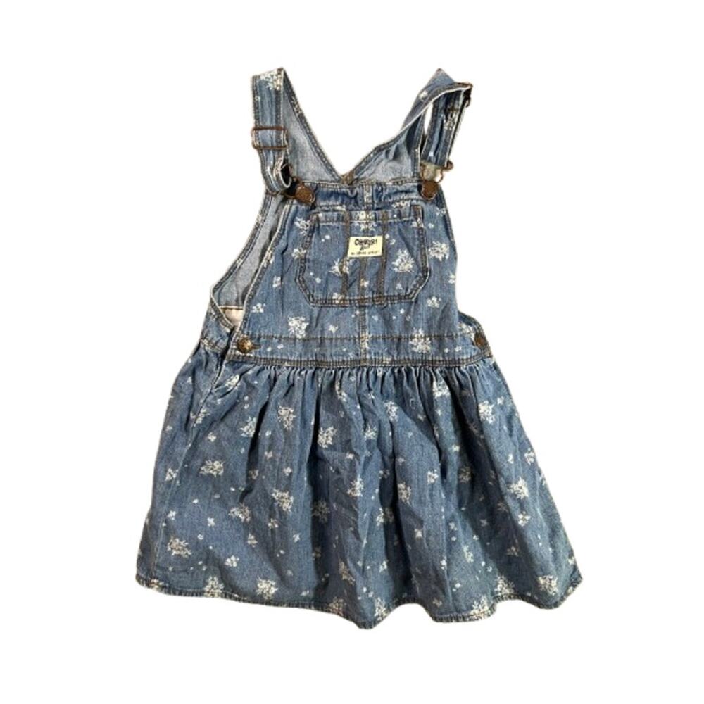 OshKosh B'gosh light blue denim overall dress kids 5T